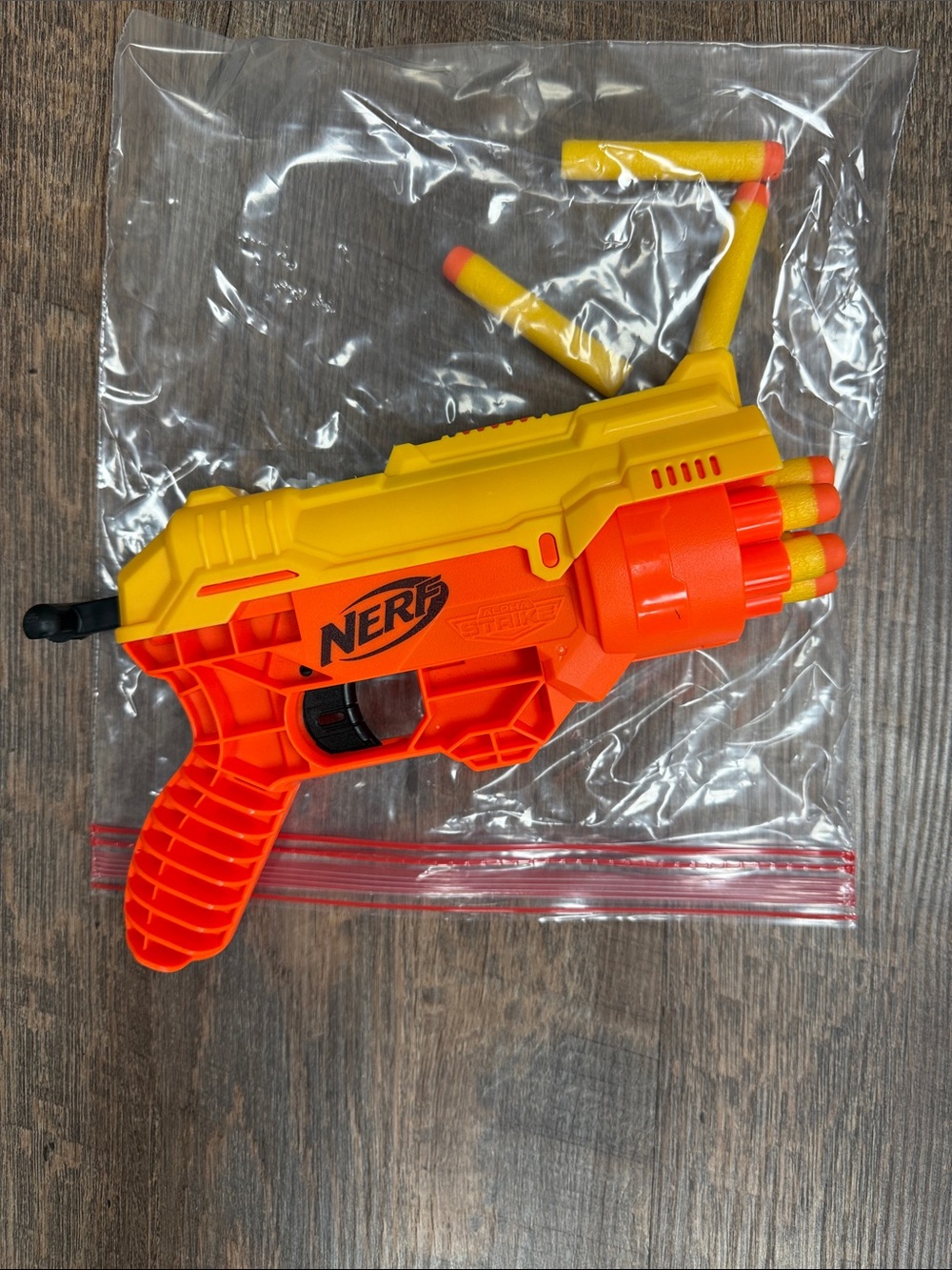 Nerf Yellow & Orange 6-Dart Rotating Foam Blaster